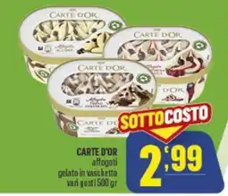 Gruppo di Palo CARTE D'OR affogati gelato in vaschetta offerta