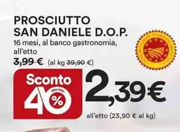 Ipercoop San daniele prosciutto d.o.p. offerta