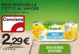 Ipercoop Mais bonduelle cotto al vapore offerta