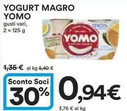 Ipercoop Yogurt magro YOMO offerta