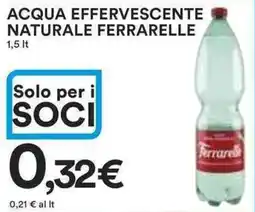 Ipercoop Acqua effervescente naturale ferrarelle offerta