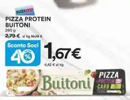 Ipercoop Pizza protein BUITONI offerta