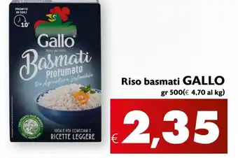Maxi Supermercati Riso basmati GALLO offerta