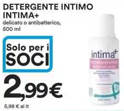 Ipercoop DETERGENTE INTIMO INTIMA+ offerta