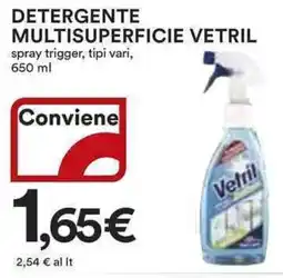 Ipercoop Detergente multisuperficie VETRIL offerta
