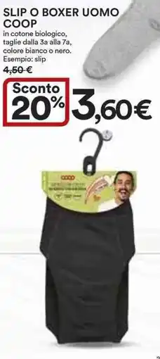 Ipercoop Slip o boxer uomo COOP offerta