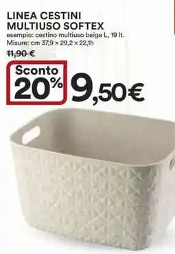 Ipercoop Linea cestini multiuso softex offerta