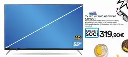 Ipercoop TV LED 55" UHD 4K DV EKO K550UGT offerta