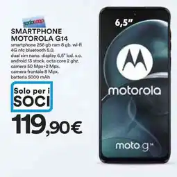Ipercoop SMARTPHONE MOTOROLA G14 offerta
