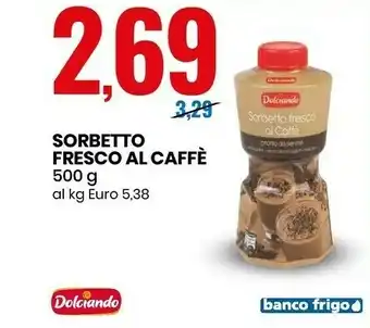 Eurospin Sorbetto fresco al caffè offerta