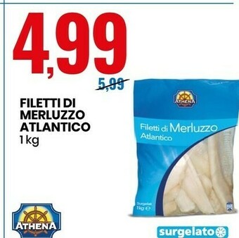 Eurospin Filetti di merluzzo atlantico 1000 g(ml) offerta
