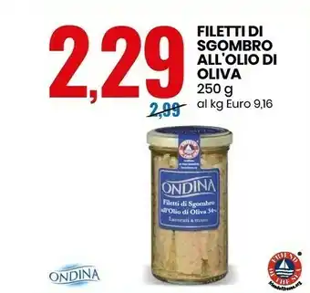Eurospin Filetti di sgombro all'olio di oliva offerta