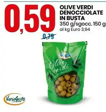 Eurospin Olive verdi denocciolate in busta offerta
