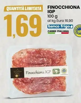 Eurospin Finocchiona igp offerta