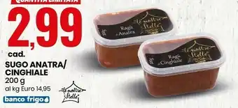 Sugo anatra/cinghiale