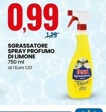 Eurospin Sgrassatore spray profumo di limone offerta