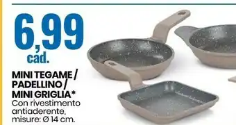Mini tegame / padellino mini griglia