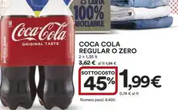 Ipercoop COCA COLA regular o zero offerta