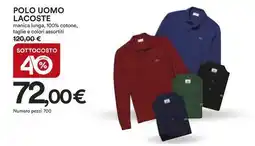 Ipercoop Polo uomo LACOSTE offerta