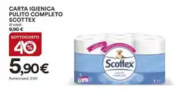 Ipercoop Carta igienica pulito completo SCOTTEX offerta
