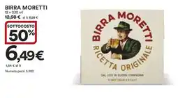 Ipercoop Birra MORETTI offerta