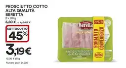 Ipercoop Prosciutto cotto alta qualità BERETTA offerta