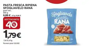 Ipercoop Pasta fresca ripiena sfogliavelo rana offerta