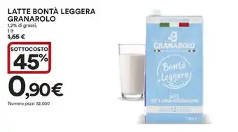 Ipercoop Latte bontà leggera GRANAROLO offerta