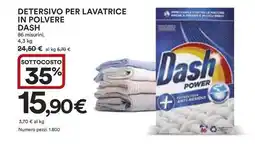 Ipercoop Detersivo per lavatrice in polvere DASH offerta