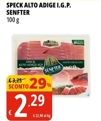 Tigros Speck alto adige i.g.p. SENFTER offerta