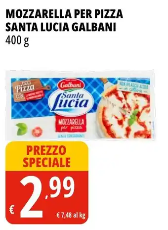 Tigros Mozzarella per pizza santa lucia GALBANI offerta