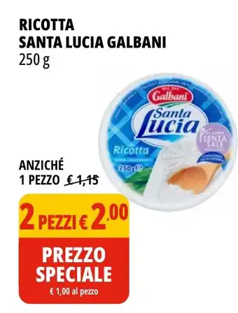 Tigros Ricotta santa lucia GALBANI offerta