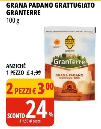 Tigros Grana padano grattugiato GRANTERRE offerta