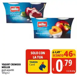 Tigros Yogurt cremoso MÜLLER offerta