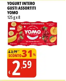 Tigros Yogurt intero gusti assortiti YOMO offerta