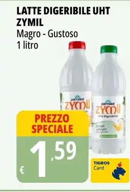 Tigros Latte digeribile uht ZYMIL offerta