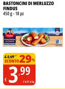 Tigros Bastoncini di merluzzo FINDUS offerta