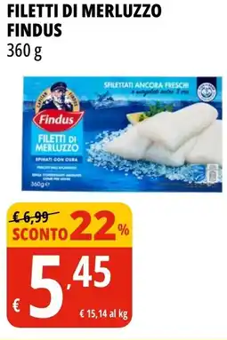 Tigros Filetti di merluzzo FINDUS offerta