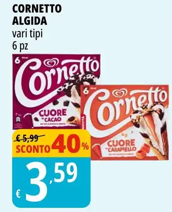 Tigros Cornetto ALGIDA offerta