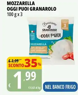 Tigros Mozzarella oggi puoi GRANAROLO offerta