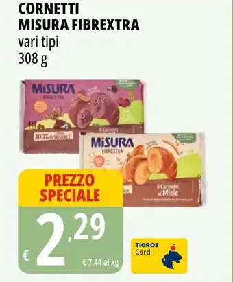 Tigros Cornetti misura fibrextra offerta
