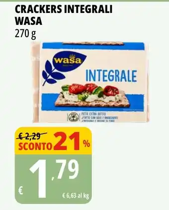 Tigros Crackers integrali WASA offerta