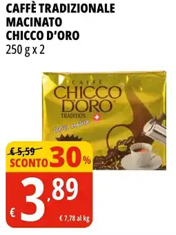 Tigros Caffè tradizionale macinato CHICCO D'ORO offerta
