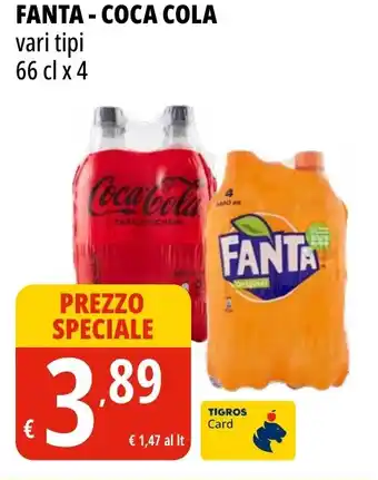 Tigros FANTA-COCA COLA offerta