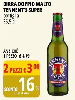 Tigros Birra doppio malto tennent's super TENNENT'S SUPER offerta