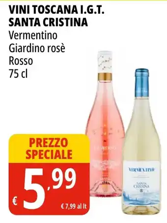 Tigros Vini toscana i.g.t. SANTA CRISTINA offerta