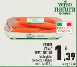 Conad Carote CONAD VERSO NATURA offerta