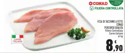 Conad Fesa di tacchino a fette CONAD PERCORSO QUALITÀ offerta