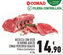 Conad Bistecca con osso di bovino adulto CONAD PERCORSO QUALITÀ offerta