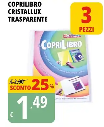 Tigros Coprilibro cristallux trasparente offerta